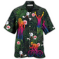 Golf Cycling Hawaiian Shirt Artwork Detail For Tropical Trips And Casual Outings
