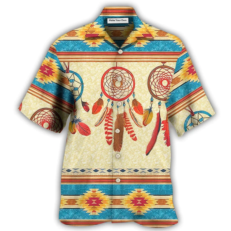 Bohemian Peace Dreamcatcher Hawaiian Shirt For Beach Parties And Weekend Getaways