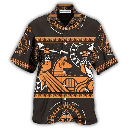 Ancient Warrior Hawaiian Shirt For Island Vacation Beach Days And Thoughtful Gifting