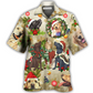 Labrador Retriever Christmas Hawaiian Shirt Design Detail For Beach Days And Holiday Travel