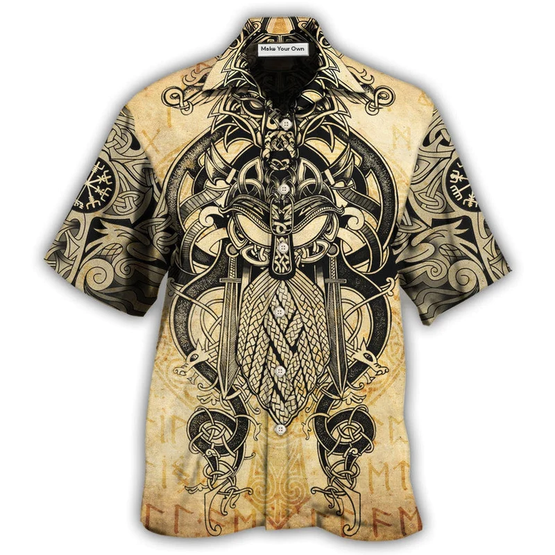 Norse Warrior Blood Hawaiian Shirt For Poolside Relaxation And Sunny Getaways