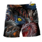 Dragon Love Beautiful Life Hawaiian Print Beach Shorts For Coastal Trips And Outdoor Wear