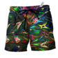 Electric Guitar Music Electric Guitar Hawaiian Beach Shorts For Resort Trips And Weekend Wear