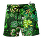 Leaf Shamrock Irish Beach Shorts For Beach Days, Outdoor Activities, And Leisure And Relaxation