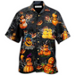 Halloween Lit Hawaiian Shirt Pattern View For Lightweight Everyday Style