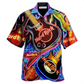 Guitar Hawaiian Shirt For Resort Travel Summer Outings And Casual Gatherings