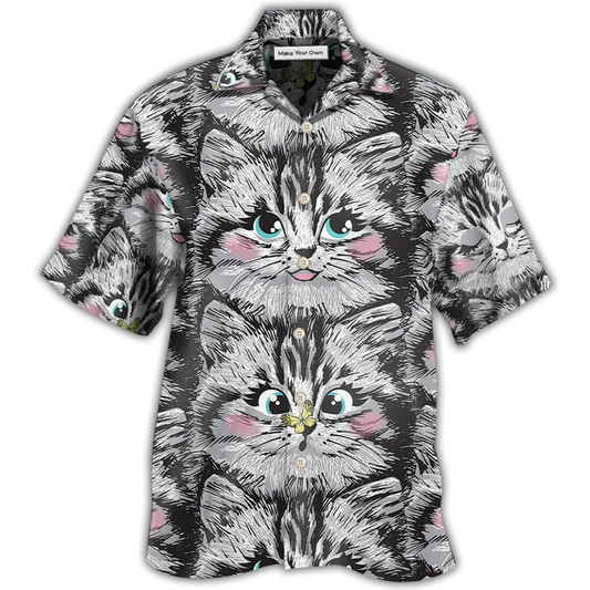 Cat Kitten Hawaiian Shirt Artwork View For Coastal Escapes And Resort Style