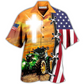 Farm Tractor Hawaiian Shirt For Summer Events Coastal Travel And Comfortable Styling
