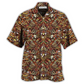 Bohemian Skull Hawaiian Shirt Artwork View For Weekend Travel And Beach Style