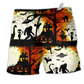 Halloween Ew People Bigfoot UFO Hawaiian Print Beach Shorts For Fantasy Fan Beach Days