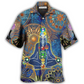 Yoga Mandala Hawaiian Shirt Pattern View For Relaxed Warm Weather Outfits