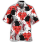 Black Cat Blood Stains Hawaiian Shirt For Warm Weather Adventures And Everyday Comfort