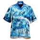 Horse Run Sea Free Souls Hawaiian Shirt Pattern Detail For Vacation Travel And Daily Wear