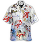 Festive Snowman Christmas Hawaiian Shirt Detailed Pattern View For Thoughtful Gifting
