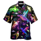Hummingbird Night Hawaiian Shirt Design View For Resort Travel And Thoughtful Gifting