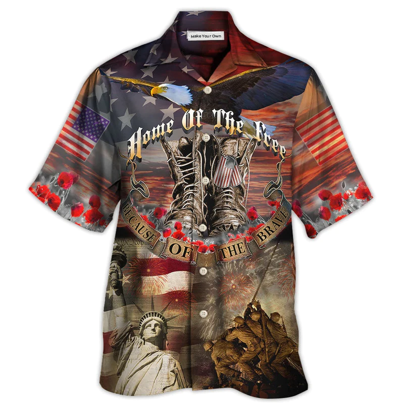 Veteran Proud Boots Hawaiian Shirt Design View For Resort Travel And Thoughtful Gifting