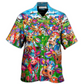 Floral Funny Cow Farm Hawaiian Shirt Pattern View For Lightweight Everyday Style