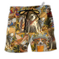 Dog Chihuahua Is My Best Friend Classic Hawaiian Beach Shorts For Pet Lover Outdoor Comfort