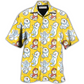 Yellow Dog Samoyed Hawaiian Shirt For Resort Getaways And Comfortable Summer Activities