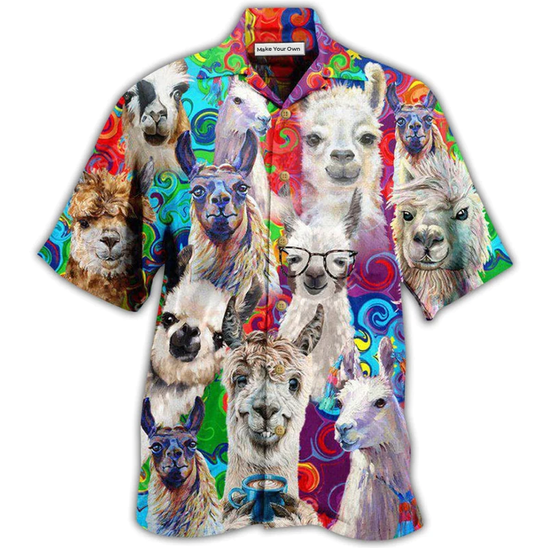Llama Nah Prob Hawaiian Shirt For Resort Getaways And Comfortable Summer Activities