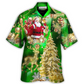Green Christmas Tree Hawaiian Shirt For Resort Getaways And Comfortable Summer Activities
