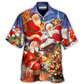 Festive Christmas Rooftop Hawaiian Shirt For Summer Events And Casual Outdoor Wear