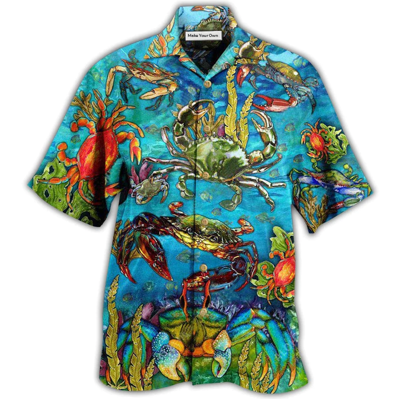 Crab Hawaiian Shirt For Island Vacation Beach Days And Thoughtful Gifting