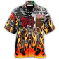 Flame Red Music Notes Hawaiian Shirt For Beach Getaways Resort Outings And Thoughtful Gifting