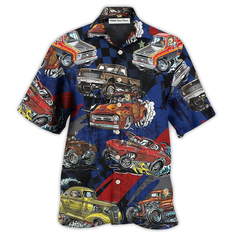 Off Road Racing Hawaiian Shirt For Tropical Escapes Resort Wear And Outdoor Celebrations