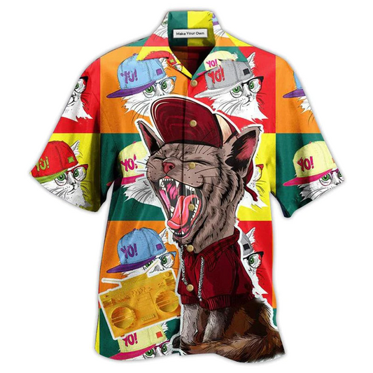 Cat Yo Hawaiian Shirt Design View For Resort Travel And Thoughtful Gifting