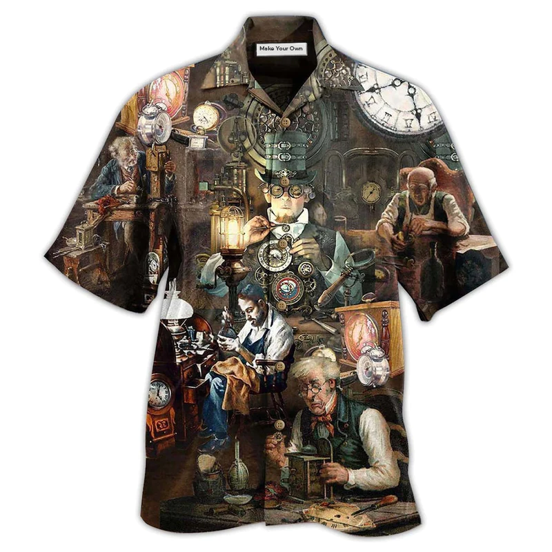 Watchmaker Skillfull Hands Excellent Watchmakers Hawaiian Shirt Design View For Resort Travel And Thoughtful Gifting
