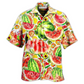 Summer Tropical Fruit And Watermelon Hawaiian Shirt For Beach Getaways Resort Outings And Thoughtful Gifting
