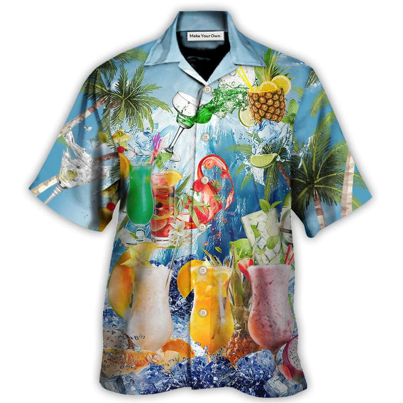 Fruit Cocktail Summer Pieces Fresh Hawaiian Shirt Design View For Resort Travel And Thoughtful Gifting