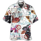 White Ship Nautical Pirate Anchor Hawaiian Shirt Design View For Resort Travel And Thoughtful Gifting