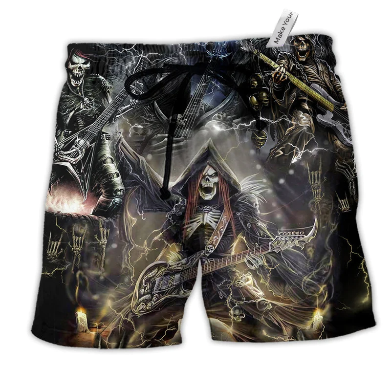 Guitar Music Beach Shorts For Warm Weather Outings And Comfortable Daily Use