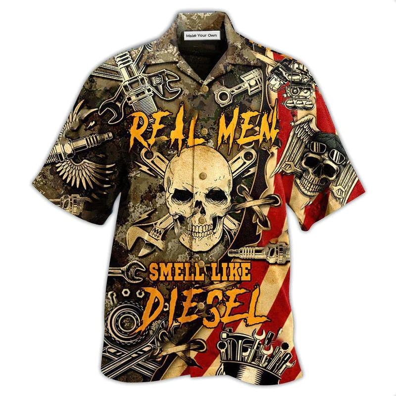Skull Hawaiian Shirt For Island Trips Summer Gatherings And Comfortable Daily