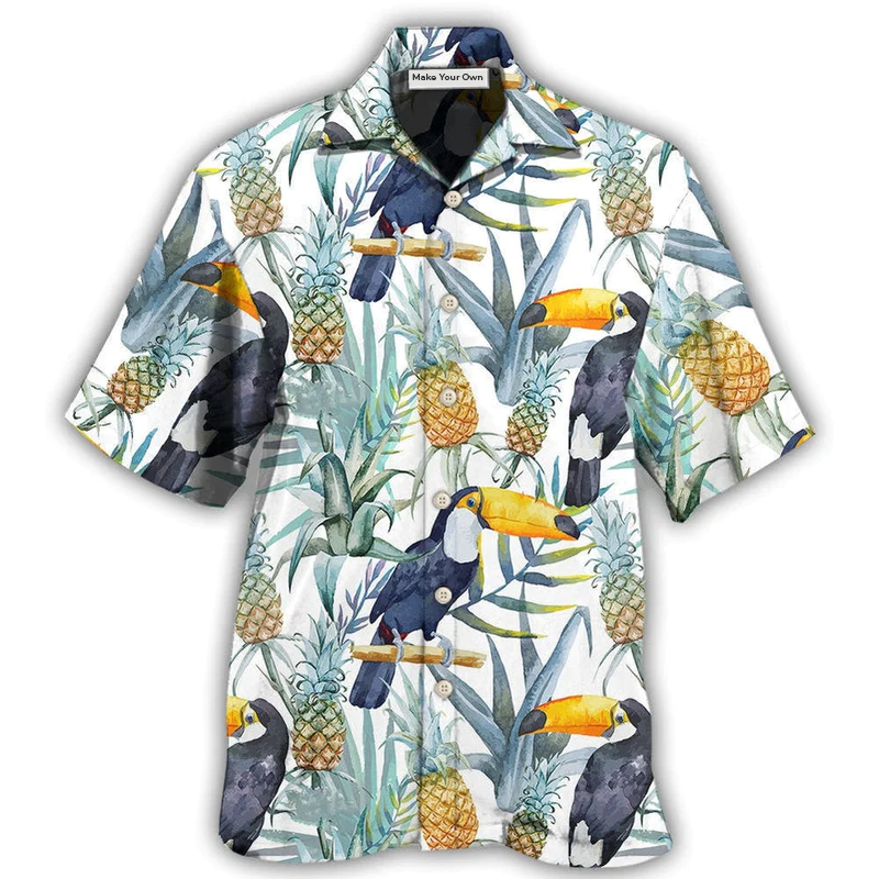 Tropical Toucan Hawaiian Shirt For Resort Getaways Summer Adventures And Casual Gifting