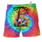 Music Believe In The Power Of Music Hippie Gnome Beach Shorts For Christmas Getaways