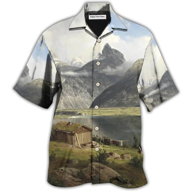 Landscape Beautiful View Hawaiian Shirt For Beach Parties And Weekend Getaways