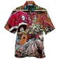 Bartender And Skull Hawaiian Shirt For Beach Parties Vacation Travel And Relaxed Casual Style