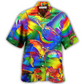 Rainbow Pride Heart Hawaiian Shirt For Beach Days Resort Trips And Relaxed Everyday Style
