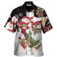 Cute Christmas Snowman Cardinal Hawaiian Shirt Summer Design Detail For Resort Wear