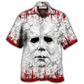 Halloween Horror Matter Hawaiian Shirt Artwork Detail For Resort Trips And Outdoor Activities