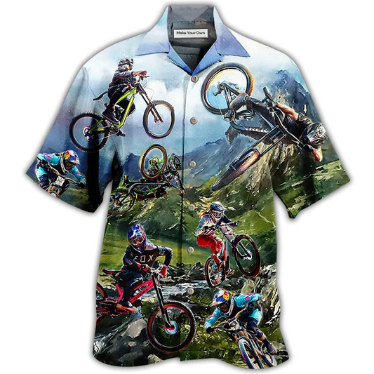 Bicycle Exposed Discovered Hawaiian Shirt Design View For Resort Travel And Thoughtful Gifting