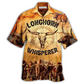 Longhorn Cow Hawaiian Shirt For Resort Travel Summer Outings And Casual Gatherings