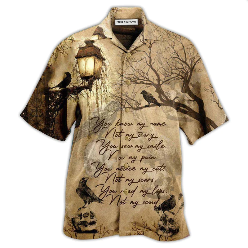 Norse Warrior Raven Name Story Hawaiian Shirt For Warm Weather Adventures And Everyday Comfort