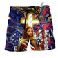 Americana Christian Faith Beach Shorts For Holiday Cruises And Relaxed Casual Wear
