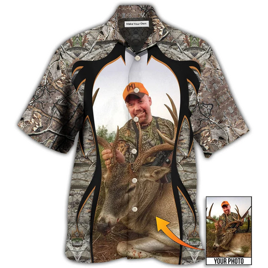 Hunting Custom Photo Hawaiian Shirt For Poolside Relaxation And Sunny Getaways