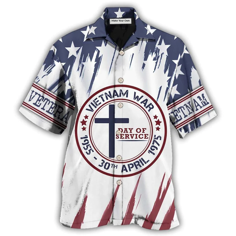 Veteran Vietnam War Day Star Shouder Owl Hawaiian Shirt For Summer Vacation And Beach Travel