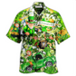 Happy Irish Wish Saint Patrick's Day Hawaiian Shirt Design Detail For Sunny Adventures And Casual Wear